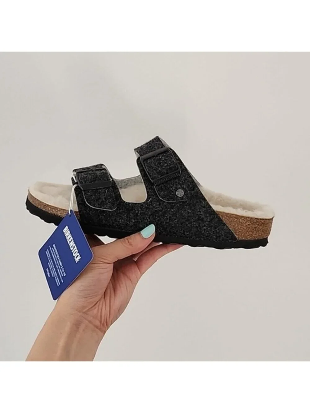 Birkenstock Wool Felt Doubleface Gray Size European 36 USA 6